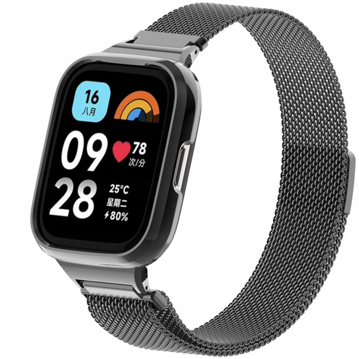 Náramok RabbitMob pre XIAOMI REDMI WATCH 3 ACTIVE čierny